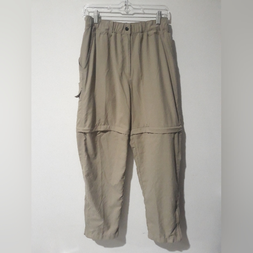 RUGGED EXPOSURE Womens Size Medium Convertible Cargo Khaki Pants/Shorts